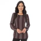 Women's Apt. 9&reg; Printed Balloon Top, Size: Medium, Blue (wash)