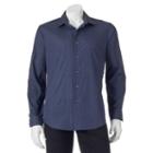 Men's Apt. 9&reg; Modern-fit Patterned Button-down Shirt, Size: Xxl, Blue