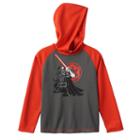 Boys 4-7x Lego Star Wars Darth Vader Hooded Thermal Raglan Tee, Boy's, Size: 4, Dark Grey
