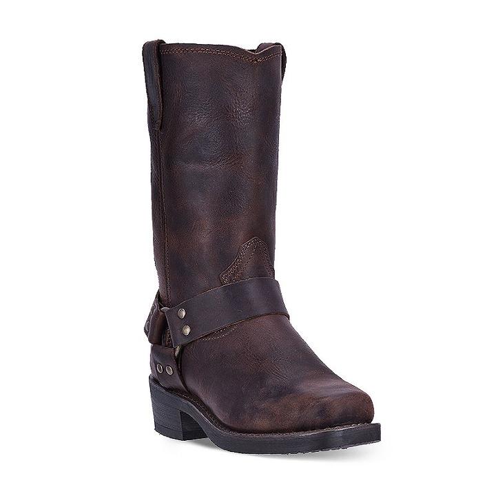 Dingo Dean Men's Harness Western Boots, Size: Medium (9), Dark Brown