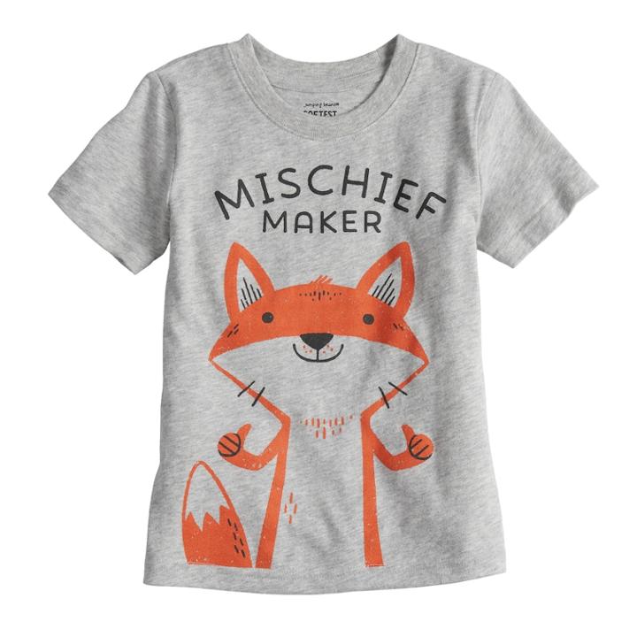 Toddler Boy Jumping Beans&reg; Graphic Tee, Size: 5t, Light Grey