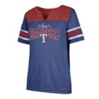 Women's '47 Brand Texas Rangers Match Tri-blend Tee, Size: Large, Blue