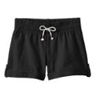 Girls 4-10 Jumping Beans&reg; Slubbed Cuff Shorts, Girl's, Size: 8, Black