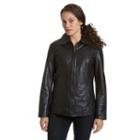 Women's Excelled Leather Scuba Jacket, Size: Xl, Black