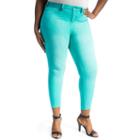 Juniors' Plus Size Crave Slimming Colored Skinny Jeans, Girl's, Size: 20 W, Yellow Oth