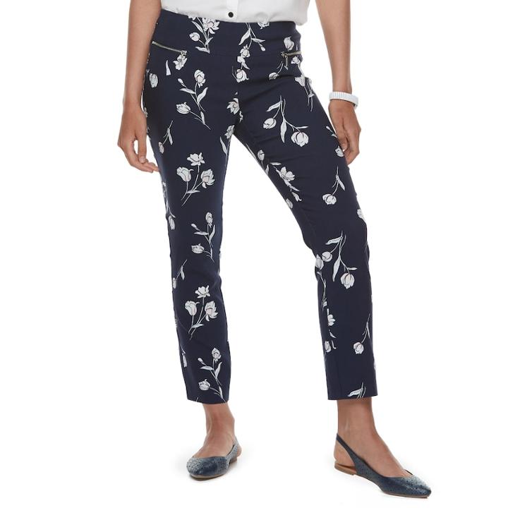 Juniors' Joe B Zipper Pocket Ankle Pants, Teens, Size: Xl, Blue