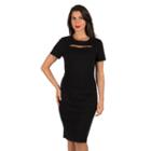 Women's Harve Benard Cutout Sheath Dress, Size: Xl, Black