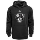 Boys 8-20 Adidas Brooklyn Nets Prime Pullover Fleece Hoodie, Boy's, Size: Small, Black