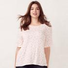 Plus Size Lc Lauren Conrad Bell Sleeve Tee, Women's, Size: 1xl, Lt Brown