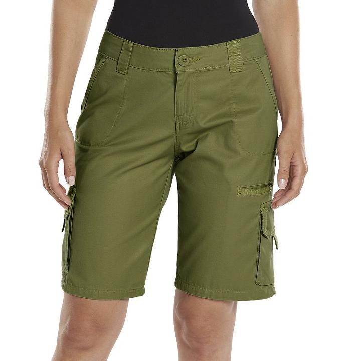 Women's Dickies Relaxed Cargo Shorts, Size: 8, Brt Green