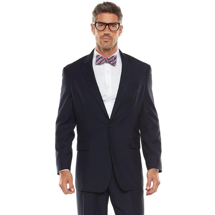 Men's Croft & Barrow&reg; Stretch Classic-fit True Comfort Suit Jacket, Size: 42 Short, Blue (navy)