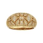 1/3 Carat T.w. Igl Certified Diamond 14k Gold Art Deco Wedding Ring, Women's, Size: 6.50, White