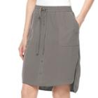 Women's Apt. 9&reg; Twill Skirt, Size: Xs, Grey