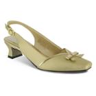 Easy Street Incredible Women's Slingback Dress Heels, Size: 8.5 Ww, Yellow