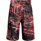 Boys 8-20 Under Armour Stunt Shorts, Size: Large, Neon Coral Gray