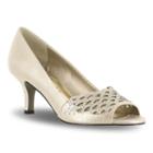 Easy Street Royal Women's High Heels, Size: 6.5 Ww, Gold