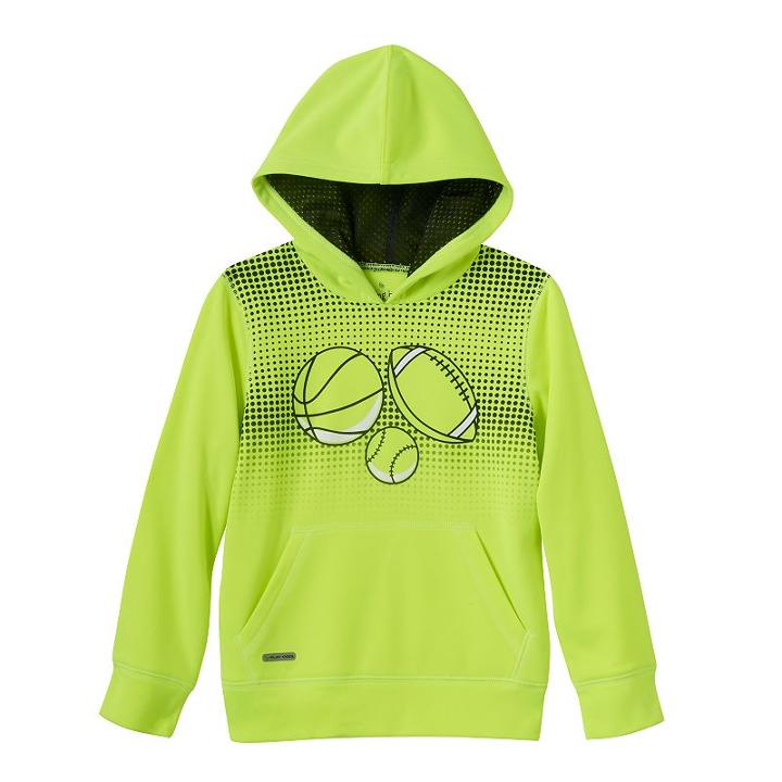 Boys 4-10 Jumping Beans&reg; Fleece-lined Sports Performance Hoodie, Boy's, Size: 5, Brt Yellow