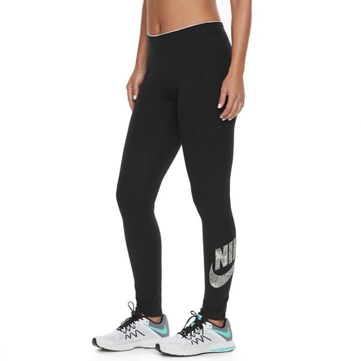 Women's Nike Sportswear Leggings, Size: Large, Grey (charcoal)