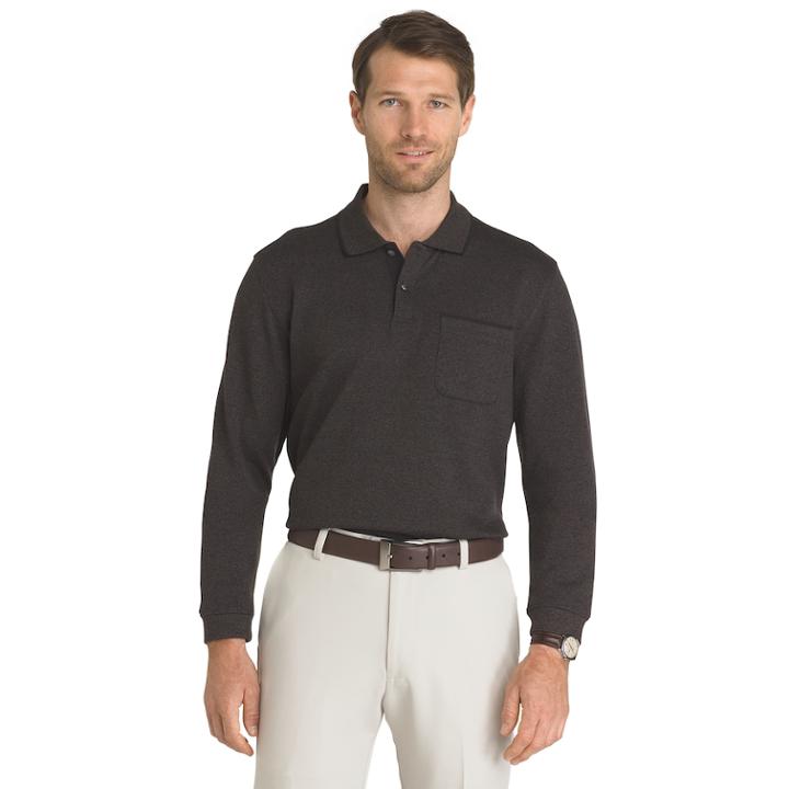 Men's Van Heusen Flex Stretch Polo, Size: Small, Med Brown
