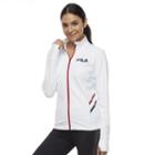 Women's Fila Sport&reg; Long Sleeve Track Jacket, Size: Medium, White