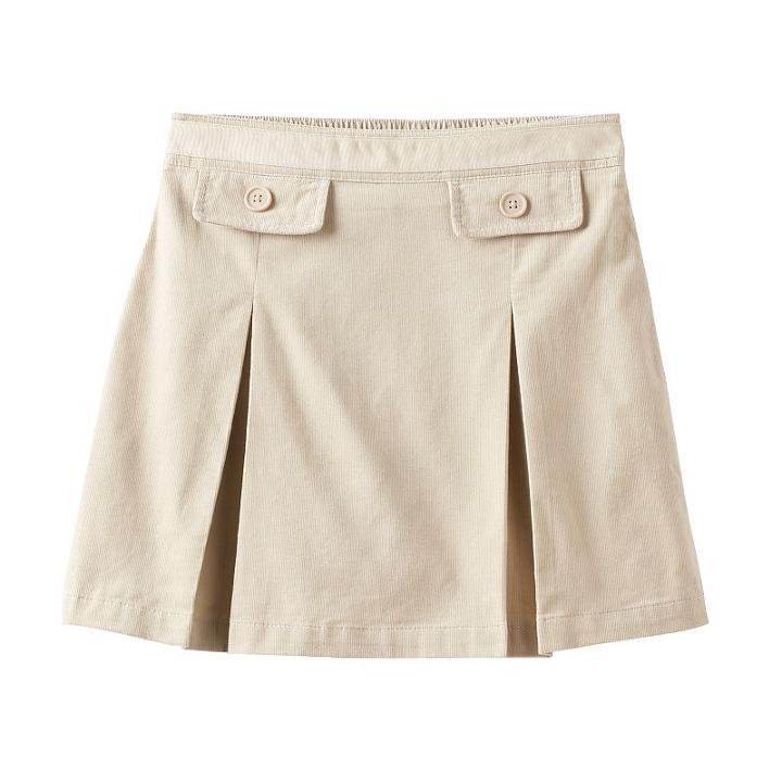 Girls 4-16 Chaps Corduroy Skort, Girl's, Size: 5, Med Beige