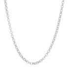 Sterling Silver Rolo Chain Necklace - 20 In, Women's, Size: 20, Grey