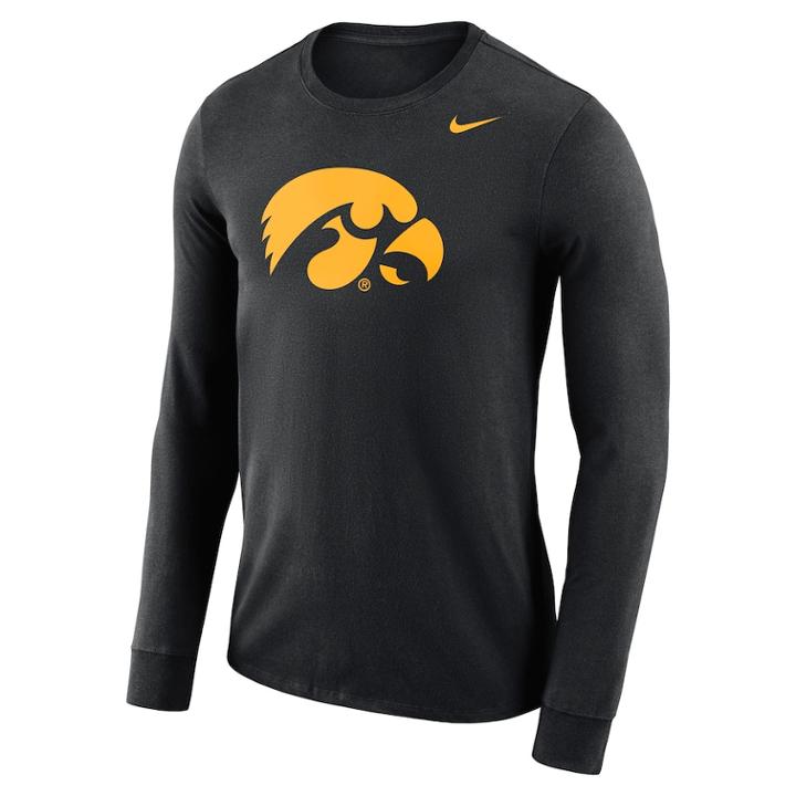 Men's Nike Iowa Hawkeyes Dri-fit Logo Tee, Size: Large, Clrs