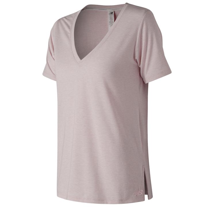 Women's New Balance Transform Short Sleeve Tee, Size: Small, Gold