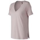 Women's New Balance Transform Short Sleeve Tee, Size: Small, Gold