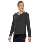 Women's Tek Gear&reg; Long Sleeve Microfleece Top, Size: Xl, Black