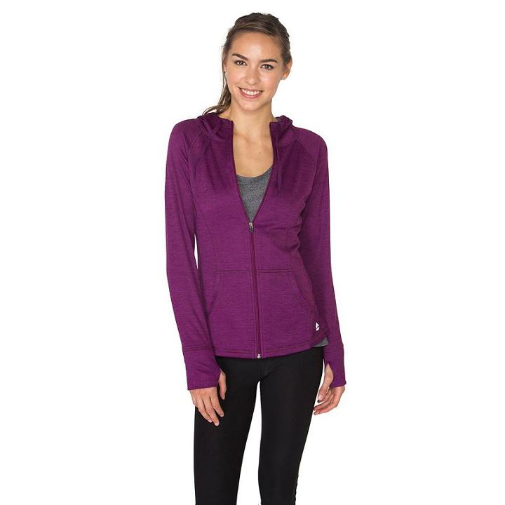 Women's Rbx Brush Back Hoodie, Size: Xl, Drk Purple