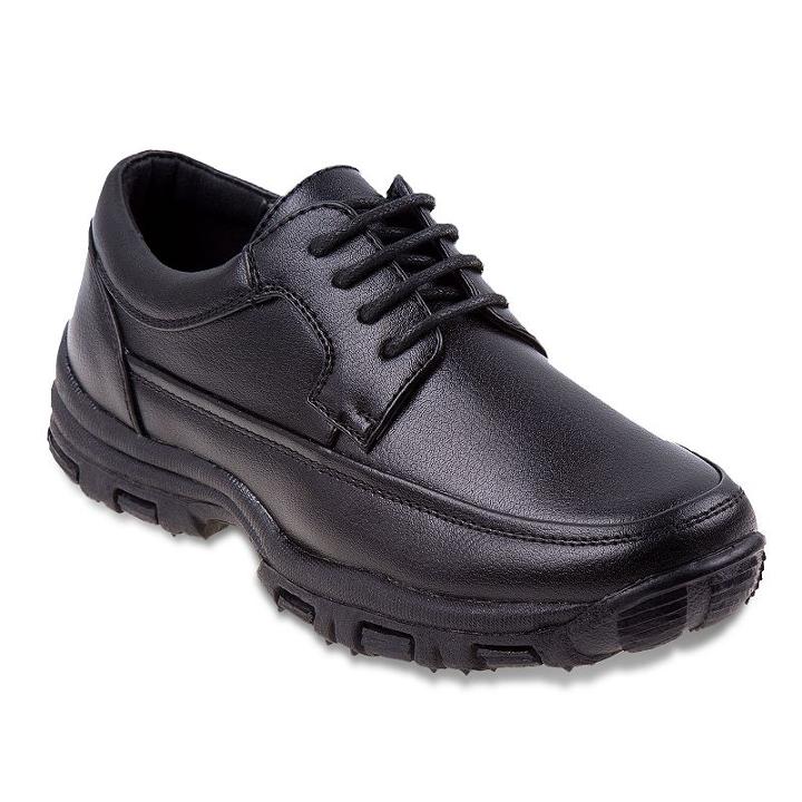 Joseph Allen Boys' Lace-up Casual Shoes, Boy's, Size: 7, Black