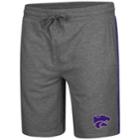 Men's Colosseum Kansas State Wildcats Sledge Ii Terry Shorts, Size: Large, Silver