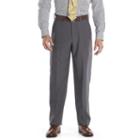 Men's Croft & Barrow&reg; Essential Classic-fit Flat-front Dress Pants, Size: 34x29, Grey