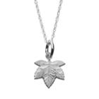 Logoart Sterling Silver Alpha Phi Sorority Ivy Leaf Pendant Necklace, Women's, Size: 18, Grey
