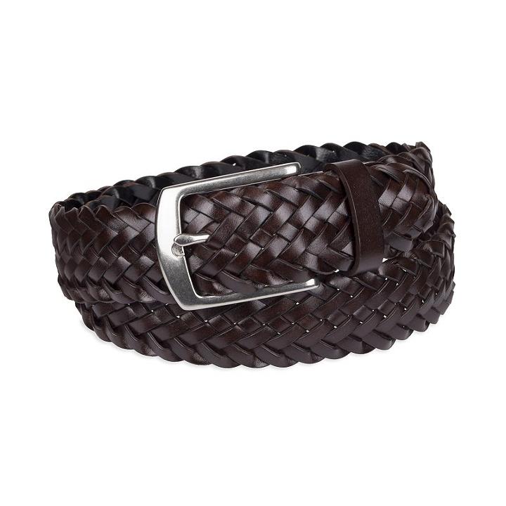 Men's Sonoma Goods For Life™ Cut-edge Braided Cut-edge Belt, Size: Xl, Dark Brown