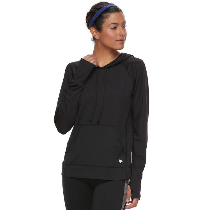 Women's Tek Gear Performance Popover Top, Size: Small, Black