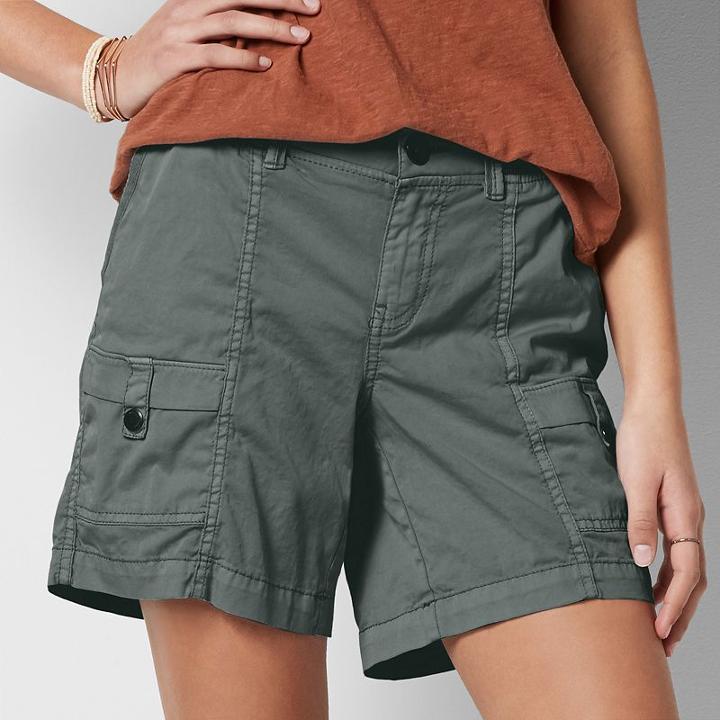 Women's Sonoma Goods For Life&trade; Comfort Waist Shorts, Size: 8, Lt Green