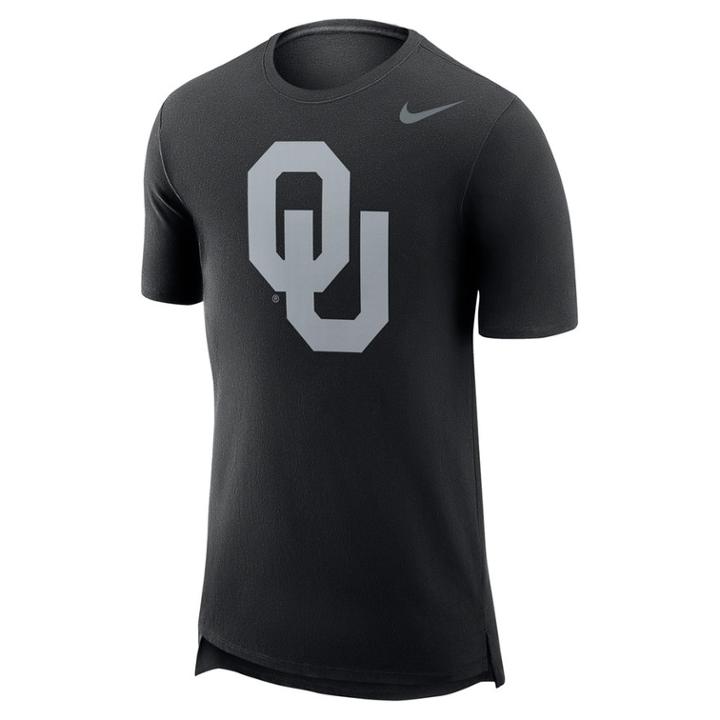 Men's Nike Oklahoma Sooners Enzyme Droptail Tee, Size: Large, Black