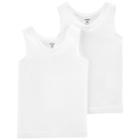 Girls 4-14 Carter's 2-pack Tank Tops, Size: 8, White