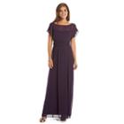 Chaps Chiffon Evening Gown - Women's, Size: 10, Purple