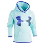 Girls 4-6x Under Armour Blurred Big Logo Hoodie, Size: 6, Light Blue