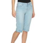 Women's Gloria Vanderbilt Jordyn Skimmer Jean Capris, Size: 14, Turquoise/blue (turq/aqua)