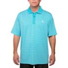 Men's Pebble Beach Classic-fit Striped Performance Golf Polo, Size: Xl, Turquoise/blue (turq/aqua)