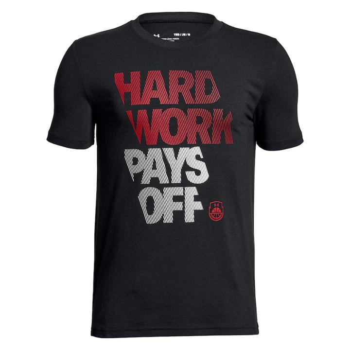 Boys 8-20 Under Armour Hard Work Pays Off Tee, Size: Medium, Black