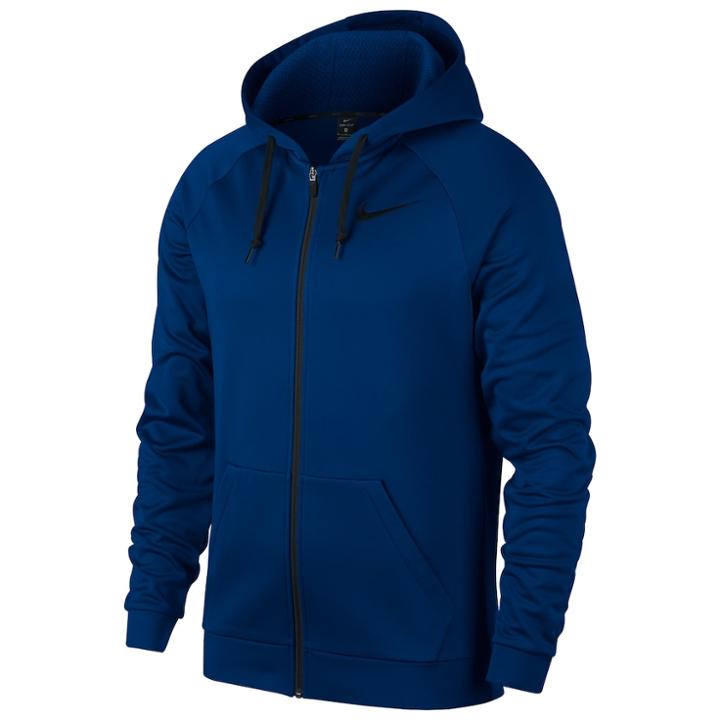 Big & Tall Nike Therma Zip-front Training Hoodie, Men's, Size: Xl Tall, Dark Blue
