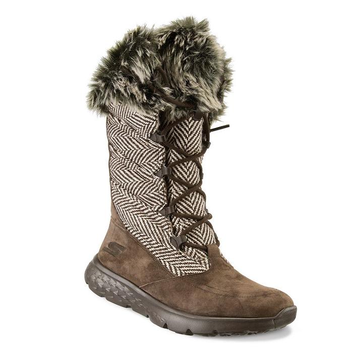 Skechers On-the-go 400 Herringbone Women's Boots, Size: 5, Brown