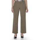 Petite Dana Buchman Curvy Fit Dress Pants, Women's, Size: 8 Petite, Med Brown