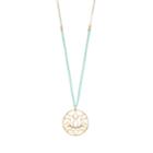 Lc Lauren Conrad Beaded Lotus Pendant Necklace, Women's, Green