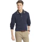 Men's Izod Advantage Classic-fit Soft-touch Quarter-zip Pullover Sweater, Size: Medium, Turquoise/blue (turq/aqua)